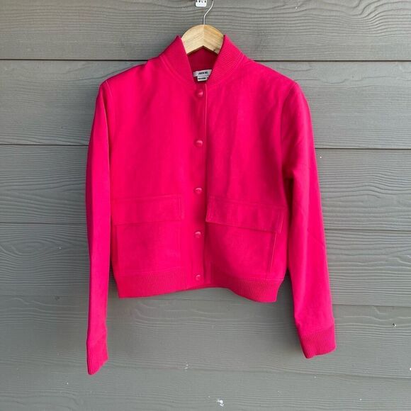 Jason Wu pink bomber button up jacket